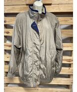 Vintage Capistrano Tan Beige Windbreaker Shoulder Pads Woman&#39;s Size 2XL ... - $272.22 MXN