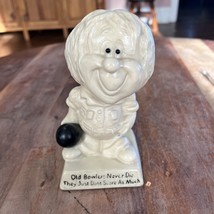 Vintage 1970&#39;s Wallace Berries Figure old bowlers never die - $9.50