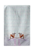 Betsy Drake Dancing Deer Kitchen Towel - £23.32 GBP