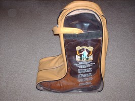 Mens Ostrich Roper Boots and Carrying Case Custom Made Size 9 - 9.5 Full Quill - £183.23 GBP