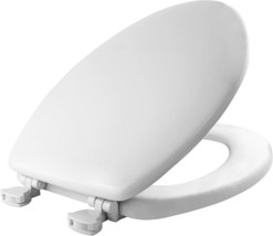 Mayfair Molded Wood Toilet Seat with Easy-Clean &amp; Change Hinges, Elongated, - £24.37 GBP