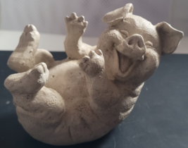 Resin Pig Happy Fat Tabletop Decoration Ganz 5"x3.5" Desktop Mantle Coll... - $12.99