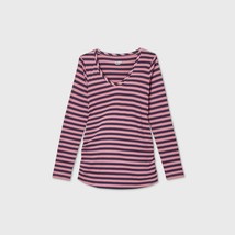 Long Sleeve Scoop Neck Side Shirred Maternity T-Shirt -Ingrid &amp; Isabel™ ... - £4.66 GBP