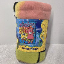 NEW SpongeBob SquarePants &amp; Patrick Soft Fleece Kids&#39; Throw Blanket 45in... - £19.11 GBP