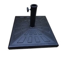 42 Pound Square Resin Umbrella Base - Black - £69.88 GBP