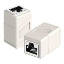 RJ45 Coupler 2 Pack Ethernet Adapters Female to Female Ethernet Cable Extender A - £14.69 GBP