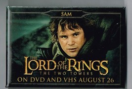 Lord of the Rings the Two Towers Movie Pin Back Button Pinback Sam - $9.60