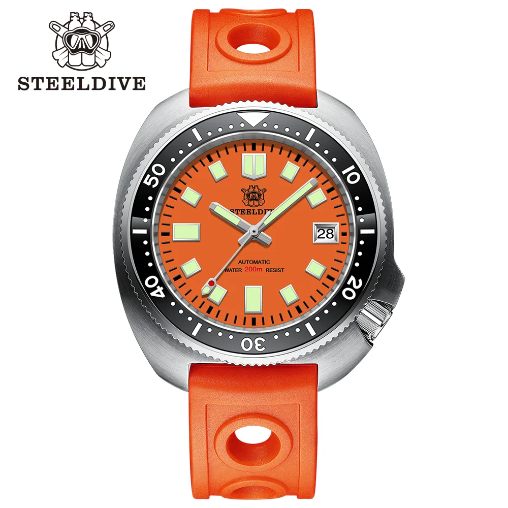 ​SD1974 White Dial Sapphire Glass Turtle Diver 44MM Men NH35 200M Waterp... - $196.45