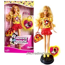 Year 2005 Barbie Disney Doll MINNIE MOUSE Caucasian Model J0873 with Doll Stand - £39.95 GBP
