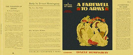 Ernest Hemingway A FAREWELL TO ARMS facsimile dust jacket for 1st and early eds - £25.12 GBP