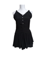 Wild Fable Women Romper Size XS Black Rayon Adjust Spaghetti Straps Ligh... - $21.53 CAD