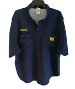 Michigan Wolverines Pullover Shirt Mens 2XL Blue Active Wear Windbreaker... - €15,52 EUR