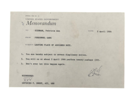 Optional Form No. 10 United States Government Memorandum Navy Funny Puni... - £12.67 GBP