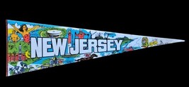 Vintage New Jersey Felt Souvenir Banner Pennant Princeton University Gra... - $575.41 MXN