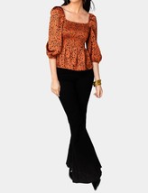 Buddylove gwendolyn peplum top in Cognac - $44.00