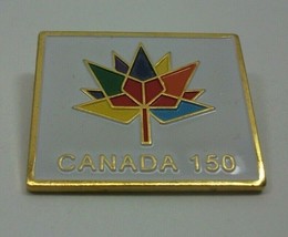 Canada 150 Multi Color 3.5&quot; Vintage Pinback Pin Button - £2.48 GBP