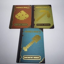 Lot of 3 Minecraft Mojang Redstone Essential Construction Handbooks Hardcover - £11.95 GBP