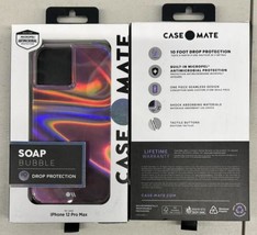 CaseMate Drop Protection Phone Case for Apple iPhone 12 Pro Max Soap Bubble - £9.56 GBP