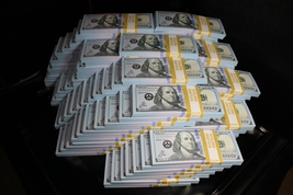 Full Print Prop Movie Money - 10K Prop Money Real Looking New Style Copy $100s - £9.05 GBP