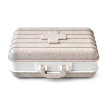 Golandstar Trunk Shaped Pill Case Organizer Box Suitcase Travel Medicati... - £8.33 GBP