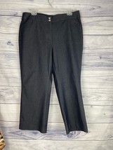 Chicos 2 Straight Leg Crop Pants Womens L Secret Stretch Pockets Comfort... - £10.54 GBP