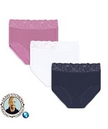 Radiant by Vanity Fair Women&#39;s 3 Pack of Briefs, Panties New with Tags M... - £10.35 GBP