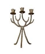 Vintage Brass Shabbat Candelabra Candle Holder Wainberg Israel 1960s/197... - £73.27 GBP