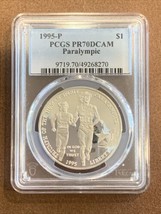 1995 P- Blind Runner Paralympics Comm- PCGS-PR70DCAM- 156/0 - £239.80 GBP