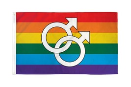 Double Mars Rainbow Stripes Flag Gay Pride LGBT Event Festival Banner New 3x5 - £12.53 GBP