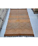 Handwoven Zanafi Rug, Authentic Moroccan Wool Rug, Berber Flatweave Carp... - $1,600.00