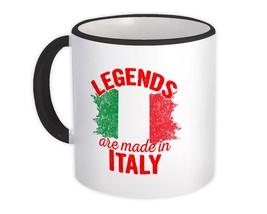 Legends are Made in Italy : Gift Mug Flag Italian Expat Country - £12.68 GBP