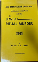 IRRELEVANT DEFENCE: Meditations Inside Gaol and Out on Jewish Book Arnol... - £138.31 GBP