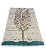 Handmade Vintage Persian Gabbeh Rug 4.5&#39; x 5.9&#39; (140cm x 182cm), 1980s -... - $3,317.36 CAD