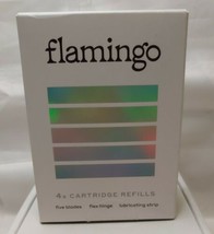 Flamingo Women&#39;s Razor Blades 4x Five Blade Cartridge Refills NEW and Sealed - $13.37