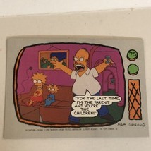 The Simpson’s Trading Card 1990 #75 Homer Maggie &amp; Lisa Simpson - £1.56 GBP