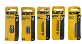 DeWalt #2 Phillips 1" and 2",  #6 x 2" Slotted Power Bits SET - £15.48 GBP