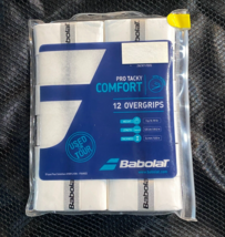 Babolat Pro Tracky Comfort Overgrip Tennis Racket Grip White 12pcs NWT 6... - $50.39