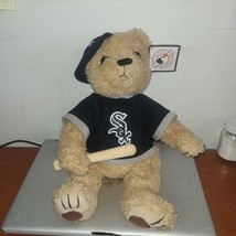 Chicago White Sox MLB Plush Collectible Teddy Bear with Baseball Bat - $11.29