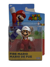 Super Mario Action Figure Fire Mari World of Nintendo 2.5&quot; New - £10.04 GBP