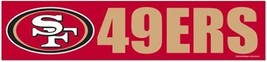 San Francisco 49ers Bumper Sticker - NFL - $2.86