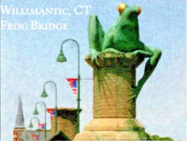 Postcard Connecticut Willimantic Frog Bridge Attraction Opened 2001   5.5 x 4&quot; - £3.94 GBP
