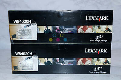 2 New Genuine Lexmark W840 High Yield Black Toners W84020H, Same Day Shipping - £45.37 GBP