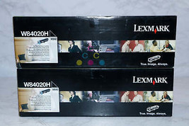 2 New Genuine Lexmark W840 High Yield Black Toners W84020H, Same Day Shipping - £45.79 GBP