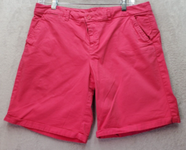 Khakis by Gap Chino Short Womens 6 Pink Cotton Slash Pockets Flat Front Mid Rise - £12.30 GBP
