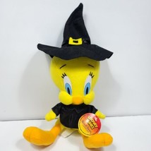 Looney Tunes Tweety Bird Witch Hat Halloween Costume Plush Stuffed Animal 13&quot;   - £15.91 GBP
