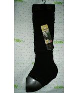 Women&#39;s Fall Winter Leg Warmers Over The Knee One Size Solid Black W Str... - $239.60 MXN