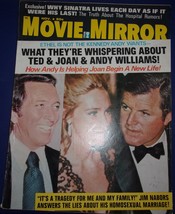 Vintage Movie Mirror Andy Williams Ted &amp; Joan Kenedy Frank Santra November 1971 - £15.79 GBP
