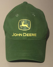 John Deere Green Embroidered Adjustable Strap Back Hat Pre-owned. Clean! - $9.89