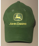 John Deere Green Embroidered Adjustable Strap Back Hat Pre-owned. Clean! - £7.81 GBP