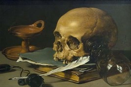 Still Life with a Skull and a Writing Quill, 1628 - £15.91 GBP